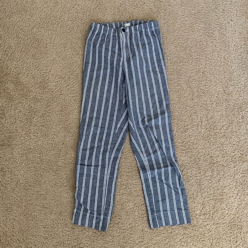 Brandy Melville Blue/White Striped John Galt Pants